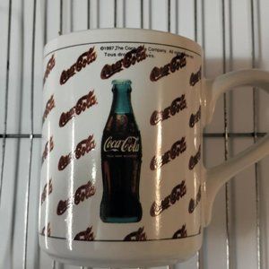 Set of 2 Vintage Coca-Cola Bottle Mugs